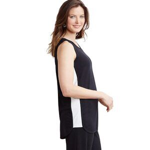2/$30  J.Jill XL Womens Wearever Collection Sleeveless Top Black